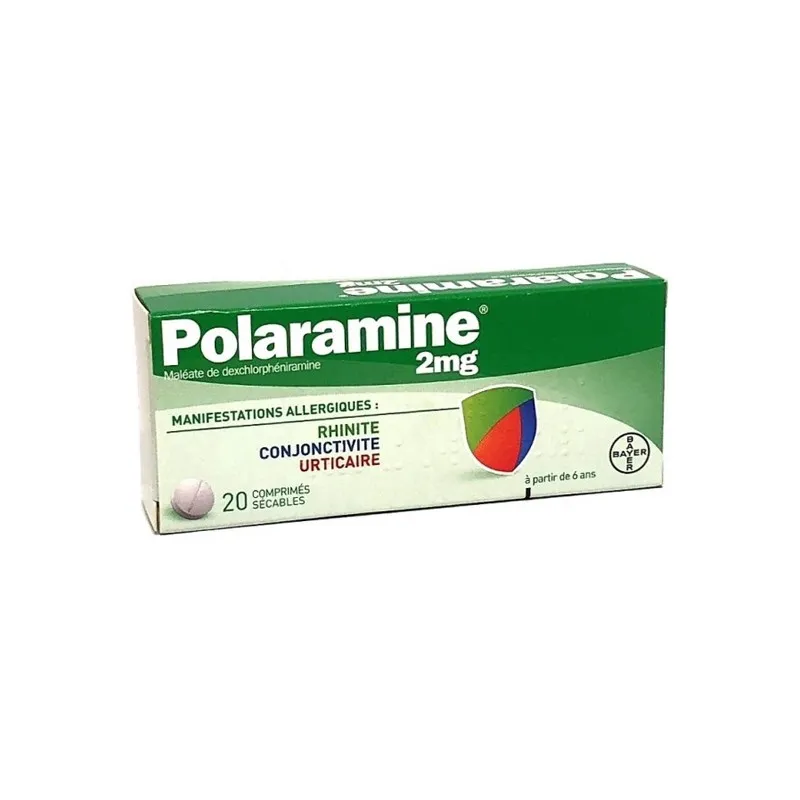 Bayer Polaramine 2mg - 20 comprimés