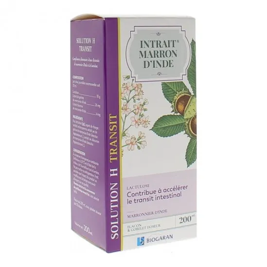 Biogaran Intrait Marron d'Inde solution H - Transit 200ml