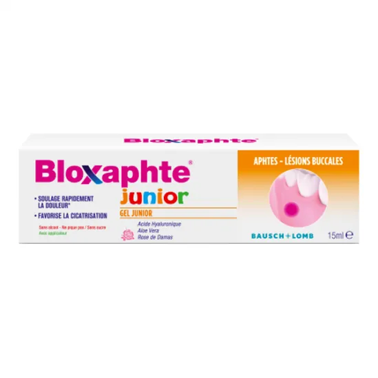 Bausch & Lomb Bloxaphte gel junior aphtes lésions buccales 15ml