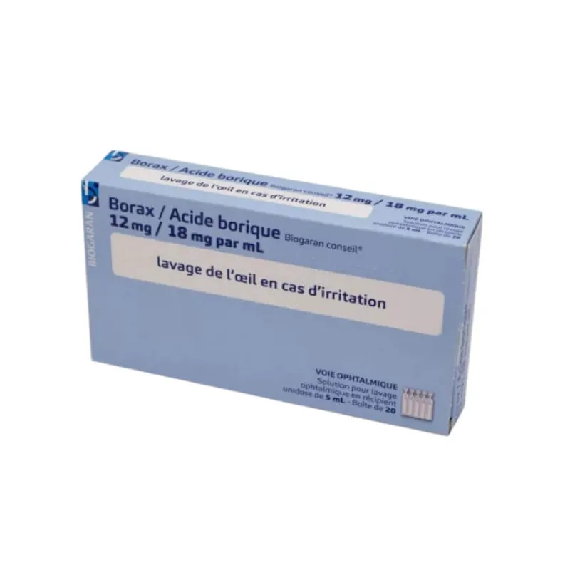 Borax/Acide Borique Biogaran Conseil 12mg/18mg par ml