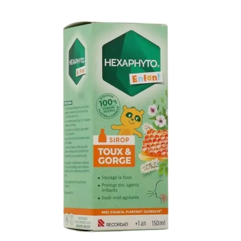 Bouchara Hexaphyto Sirop Toux & Gorge Enfant