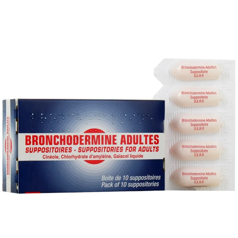 Bronchodermine Adultes 10 suppositoires