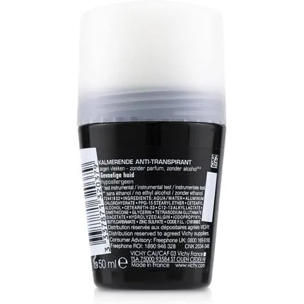 Vichy Homme 48h Deodorant Roll-On for Sensitive Skin 50ml pour homme