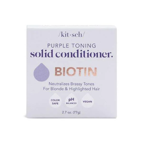 KITSCH Après-shampoing solide purple toning - biotin