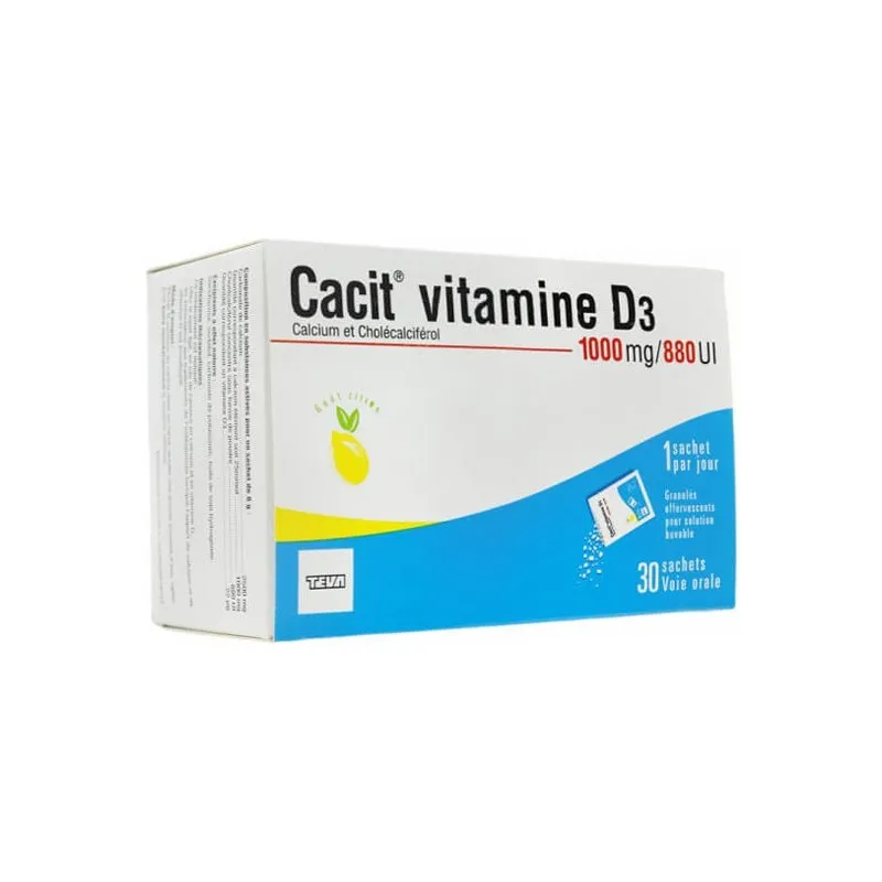 Cacit Vitamine D3 1000mg/880UI 30 sachets