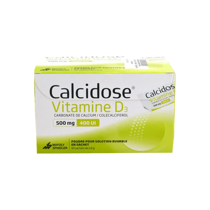 Calcidose Vitamine D3 500mg/400UI 60 sachets