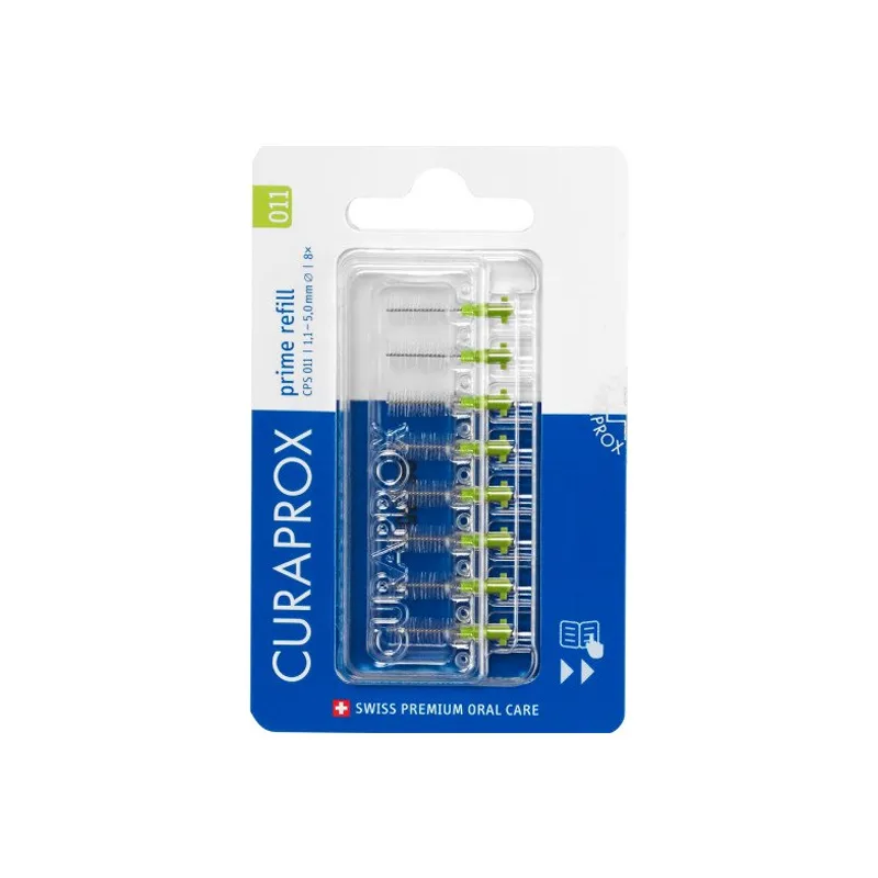 Curaprox CPS 11 Prime brossette interdentaire vert boîte de 8
