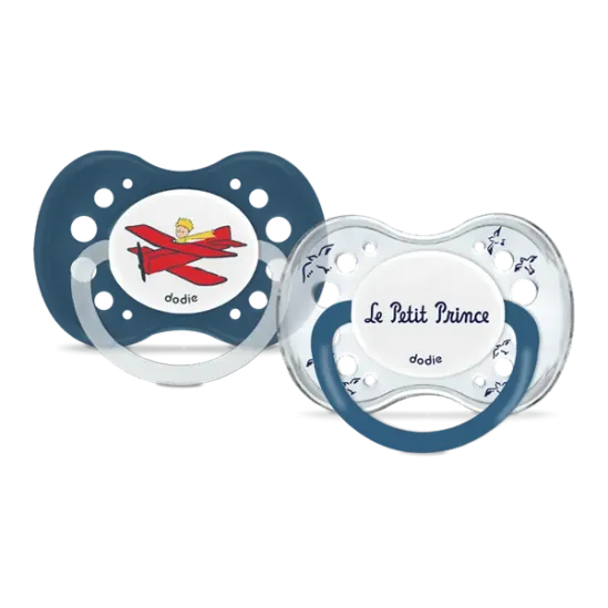 Dodie 2 sucettes anatomiques Le Petit Prince avion dès 18 mois