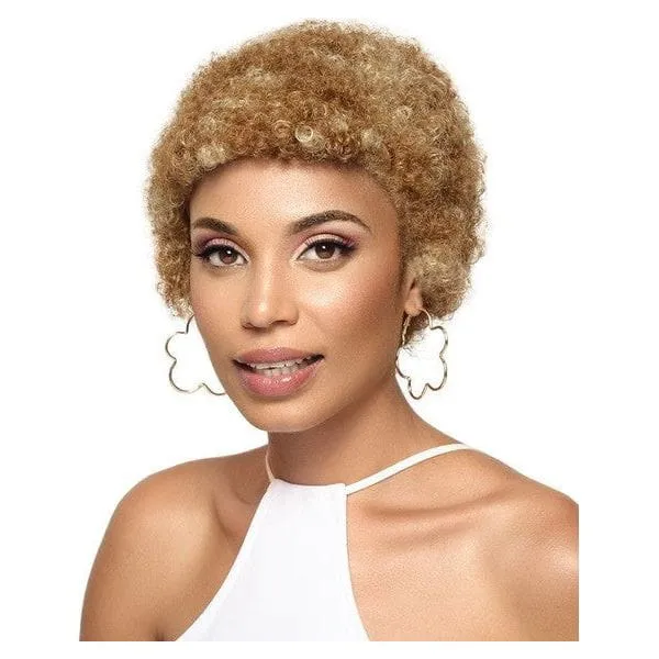 Wig Afro Short Synthetic Hair, Synthetic hair wig, Afro wig, Color:1