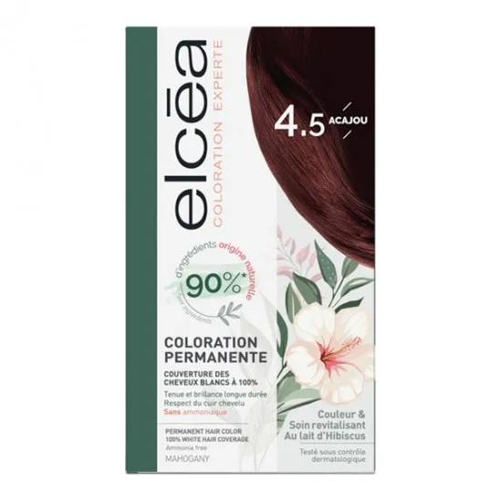 Elcéa Coloration experte permanente kit acajou 4.5