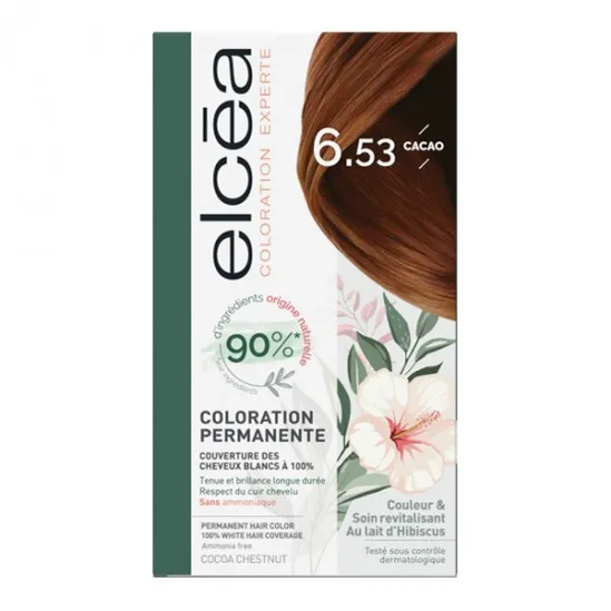 Elcéa Coloration experte permanente kit cacao 6.53