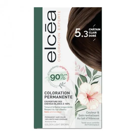 Elcéa Coloration experte permanente kit châtain clair doré 5.3