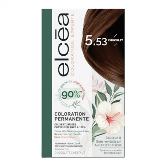 Elcéa Coloration experte permanente kit chocolat 5.53