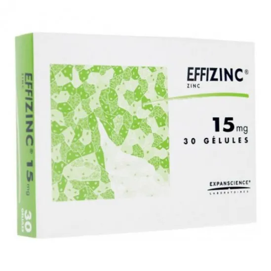 Expanscience Effizinc 15mg 30 gélules