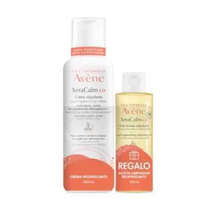 Avene Xeracalm AD Balm 400ml & Cleansing Oil 100ml - Pack of 2