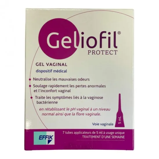 Geliofil Protect Gel Vaginal 7 Tubes Applicateurs de 5ml