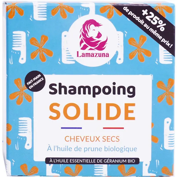 LAMAZUNA SHAMPOOING SOLIDE CHEVEUX SECS 70ML
