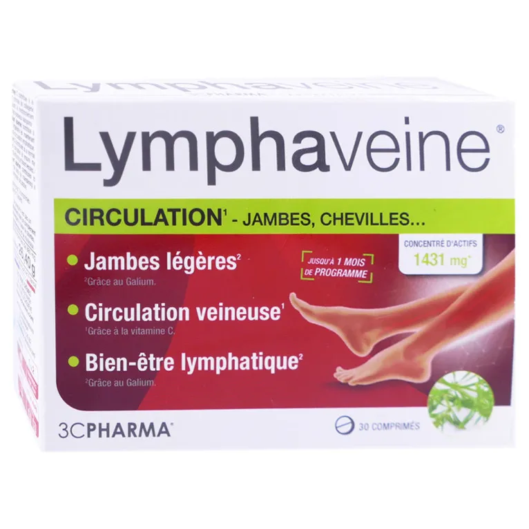 3C PHARMA LYMPHAVEINE 30 COMPRIMES