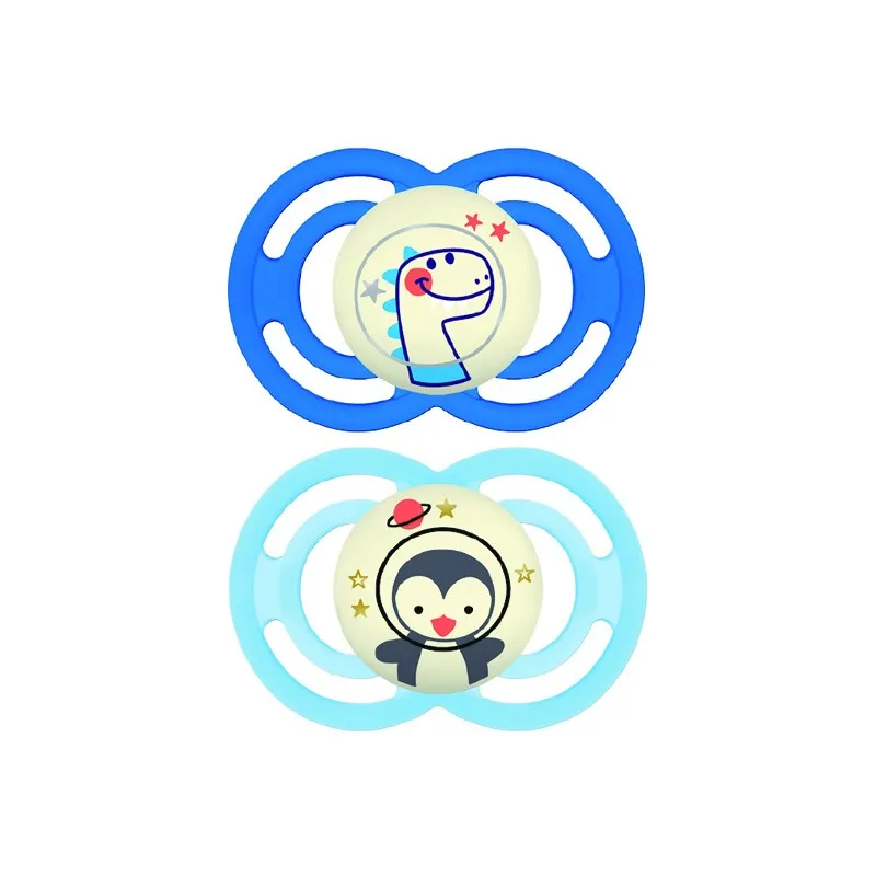 MAM Perfect 2 sucettes assorties nuit 18 mois et +