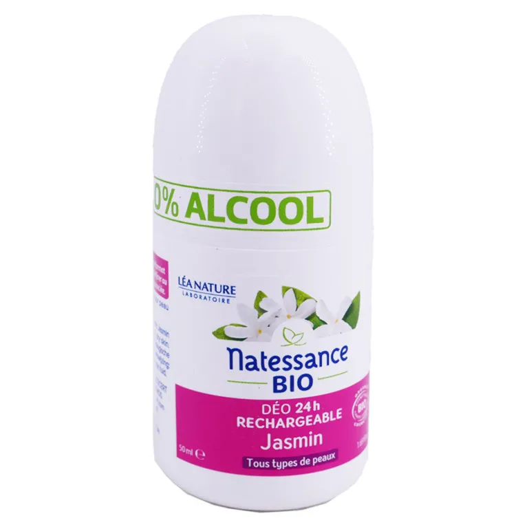 NATESSANCE BIO DEO 24H RECHARGEABLE JASMIN 50ML