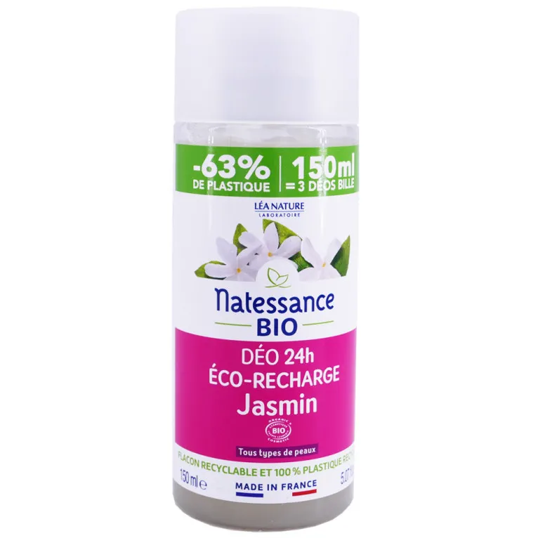 NATESSANCE BIO DEO 24H ECO-RECHARGE JASMIN 150ML