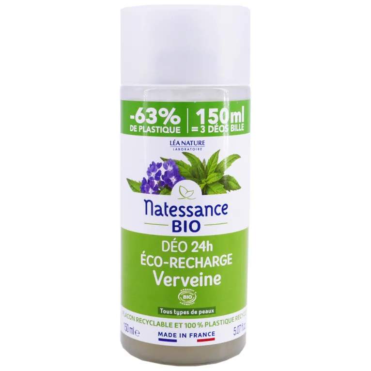 NATESSANCE BIO DEO 24H ECO-RECHARGE VERVEINE 150ML