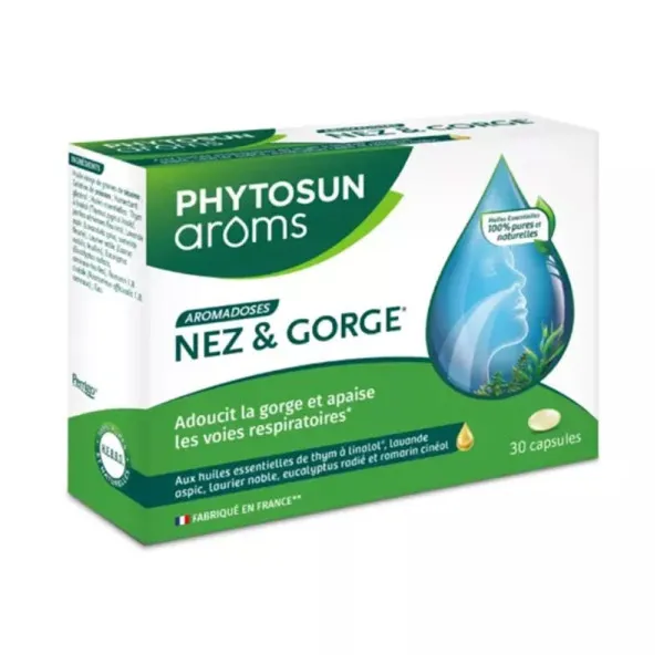 PHYTOSUN AROMS AROMADOSES NEZ ET GORGE 30 CAPSULES