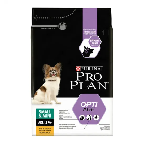 Purina pro plan chien small & mini adult 9+ optiage poulet 7kg