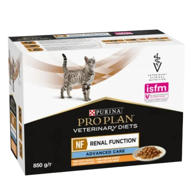 Purina Pro Plan NF St/Ox Feline Poulet – Sachets Humides Renal 10×85 g