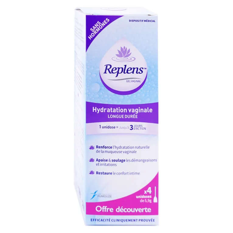 REPLENS HYDRATATION VAGINALE LONGUE DUREE 4 UNIDOSES