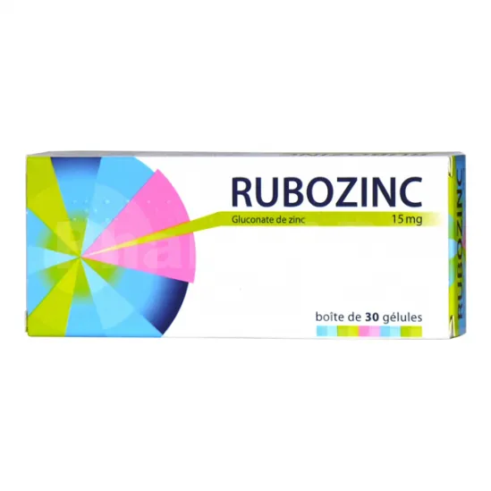 Rubozinc 15 mg 30 gélules
