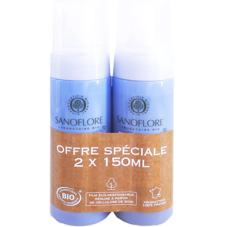 SANOFLORE ACIANA BOTANICA MOUSSE NETTOYANTE BIO 2X150ML