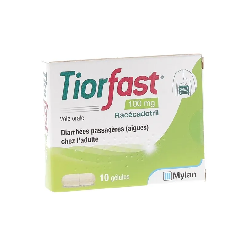 Tiorfast 100mg diarrhées passagères 10 gélules