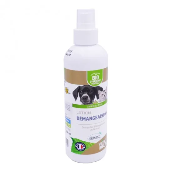 Vétobiol Lotion démangeaison bio chien & chat 240ml