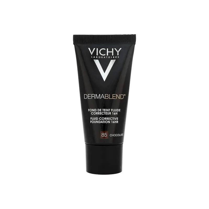 Vichy Dermablend Fond de teint fluide correcteur 16h 85 Chocolate 30ml