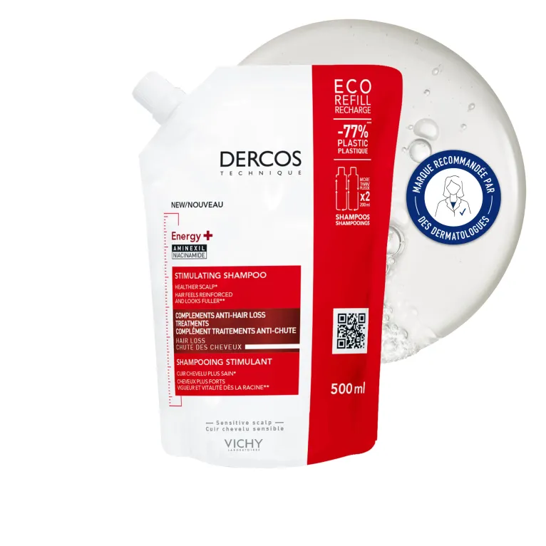 VICHY DERCOS ECO RECHARGE SHAMPOOING STIMULANT ENERGY+ 500ML