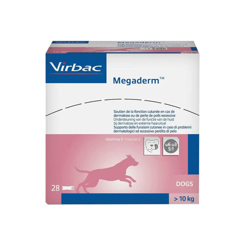 Virbac Megaderm aliment moyen et grand chien 28x8ml