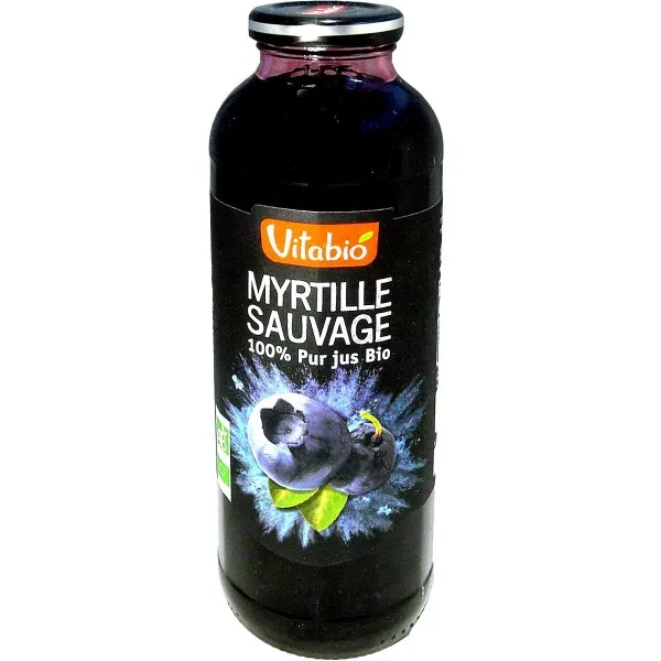 VITABIO JUS DE MYRTILLE SAUVAGE BIO 50 CL