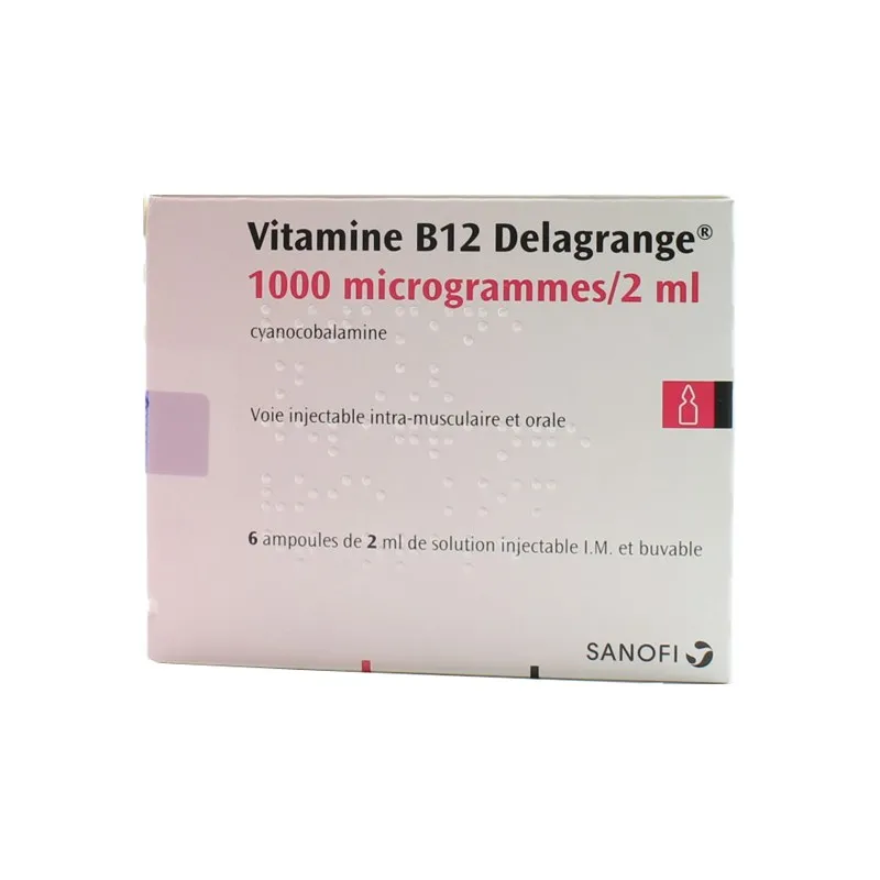 Vitamine B12 Delagrange 1000µg / 2ml 6 ampoules