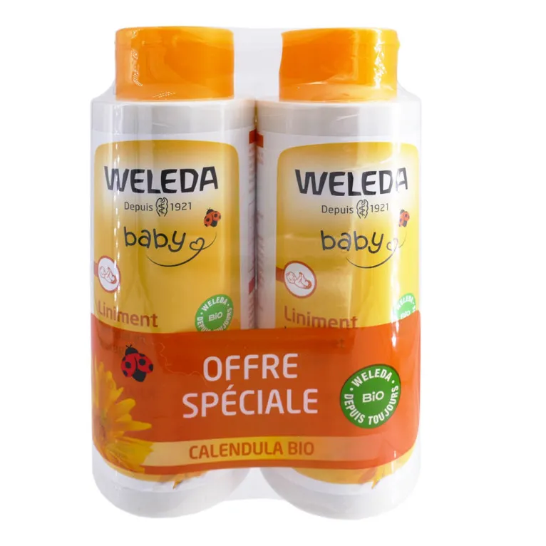 WELEDA BABY BIO CALENDULA LINIMENT LOT DE 2X400ML