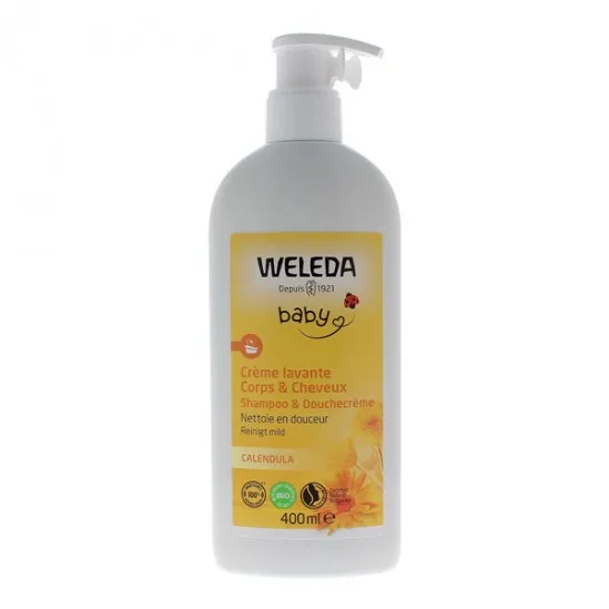 Weleda Baby crème lavante corps et cheveux Calendula 400ml