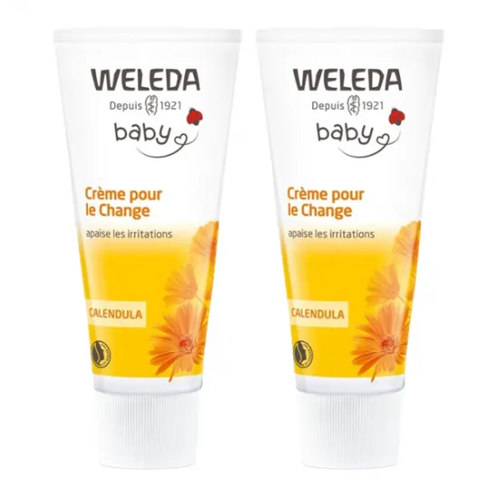 Weleda Baby crème pour le change au Calendula lot de 2 x 75ml