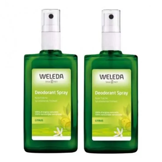 Weleda Citrus Déodorant Spray Lot de 2 x 100ml
