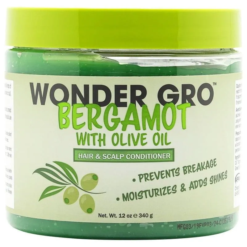 Wonder Gro Bergamot with Olive Oil Hair & Scalp Conditioner 340g