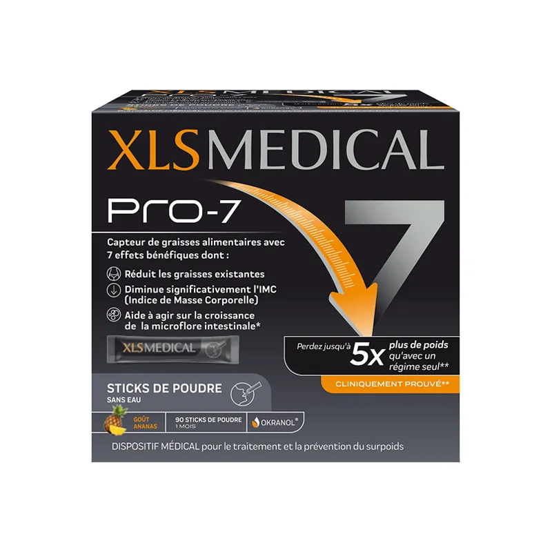 XLS Medical Pro-7 Capteur de graisses 90 sticks de poudre
