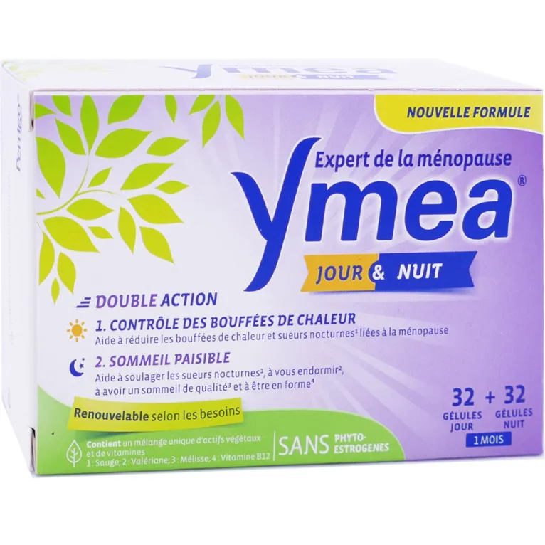 YMEA JOUR/NUIT MÉNOPAUSE 64 GÉLULES
