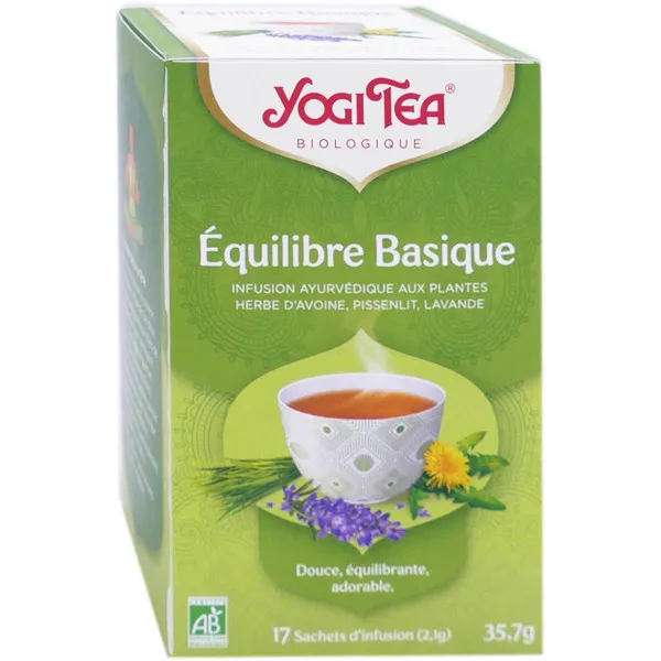 YOGI TEA INFUSION EQUILIBRE BASIQUE BIO 17 SACHETS