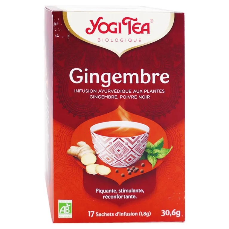 YOGI TEA BIO GINGEMBRE 17 SACHETS D'INFUSION