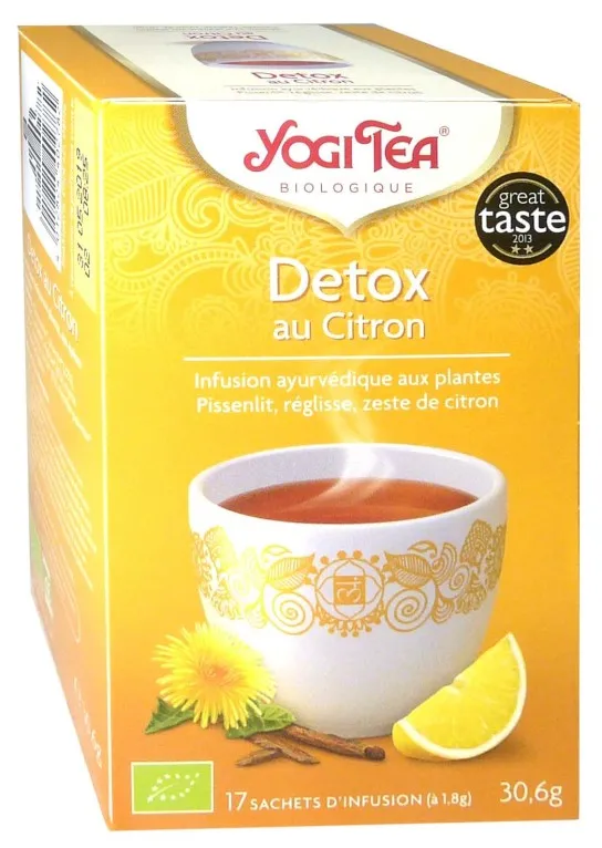 YOGI TEA INFUSION DETOX AU CITRON x17 SACHETS