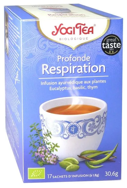 YOGI TEA INFUSION PROFONDE RESPIRATION x17 SACHETS